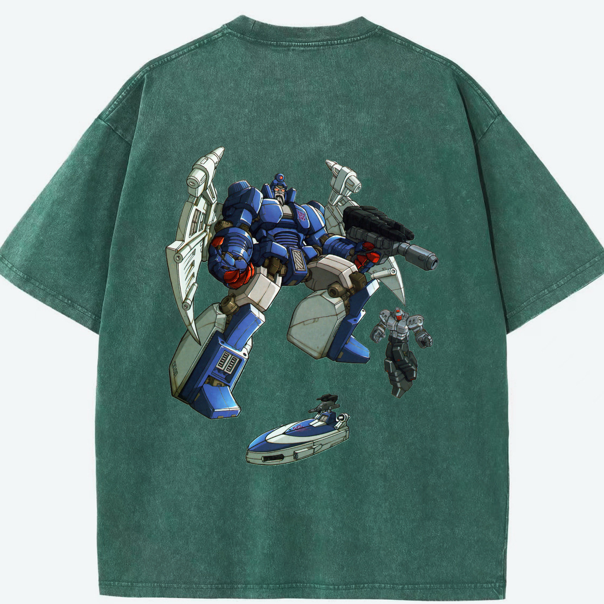 （画像用）  綿100% ヴィンテージ風 半袖Tシャツ（背面プリント）